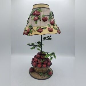 Vintage 1990’s Home Interiors Apple Tree Votive Candle
Holder Basket